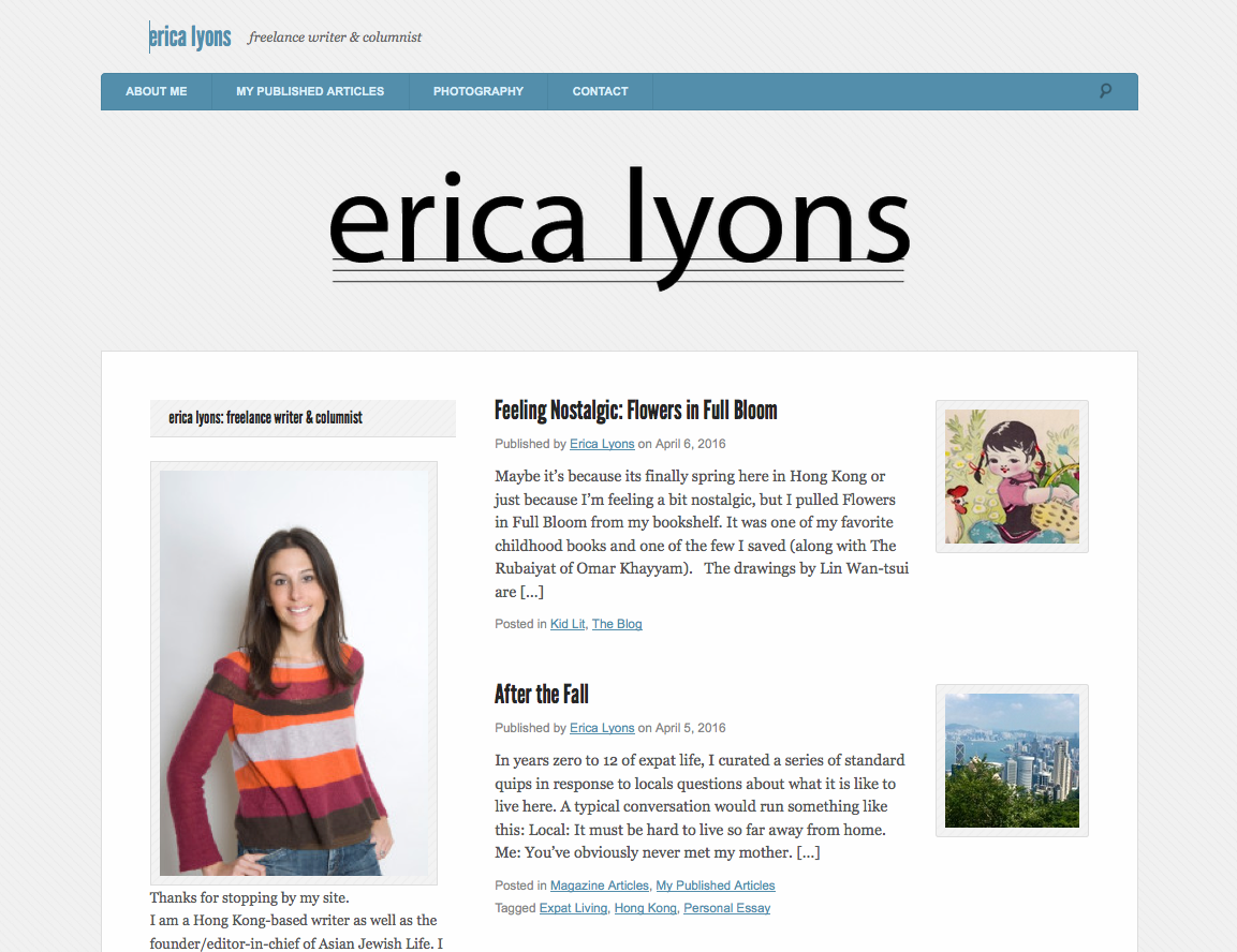 Erica Lyons - Freelance Writer and Journalist