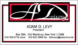 Advisory business card